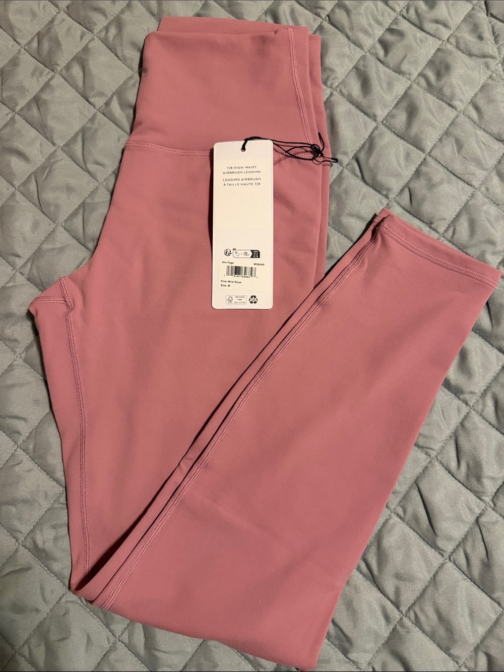 ALO Yoga High-Waist Airbrush Legging in Wild Rose